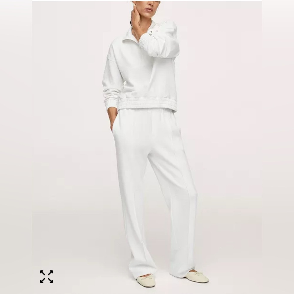 Mango White Sweater & Joggers
